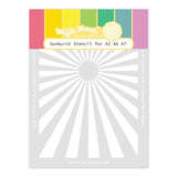 Waffle Flower Sunburst Stencil for A2 A6 A7 - 422514
