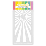 Waffle Flower Sunburst Stencil for Slimline & Mini Slimline - 422515