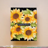 Waffle Flower Sunflower Cluster Stencil