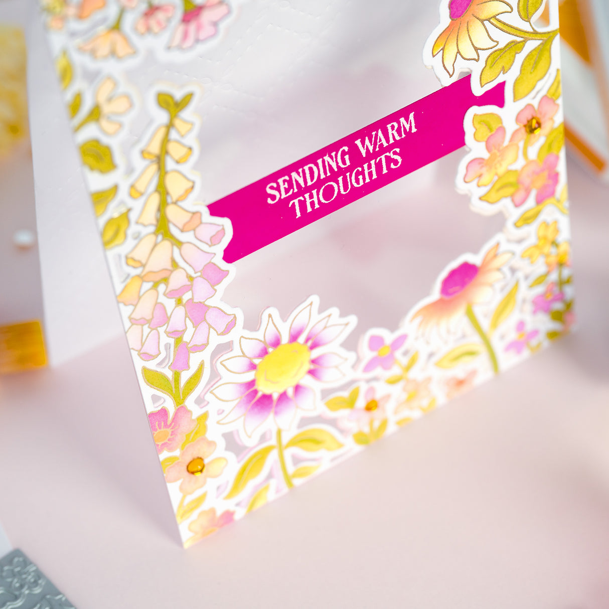 Pinkfresh Studio Sunlit Garden Cling Stamp / Stencil/ Die Bundle