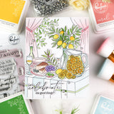Pinkfresh Studio Sunlit Table Cling Stamp /Stencil Bundle