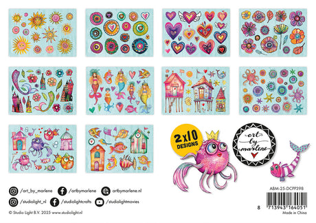 Art By Marlene Sunny Days A5 Paper Elements (ABM-25-DCPP398)