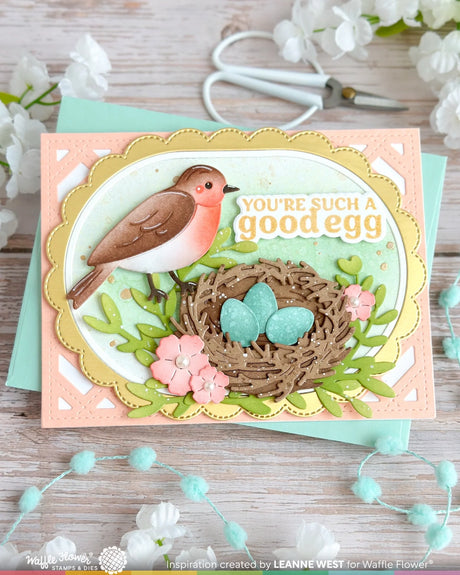 Waffle Flower Craft Sweet Bluebird Duo Die