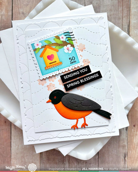 Waffle Flower Craft Sweet Bluebird Duo Die
