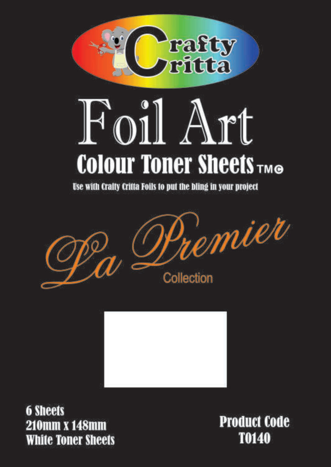 Crafty Critta T0140 La Premier Collection White Toner Sheets