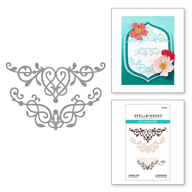 Spellbinders Timeless Duo Etched Dies from the Timeless Collection