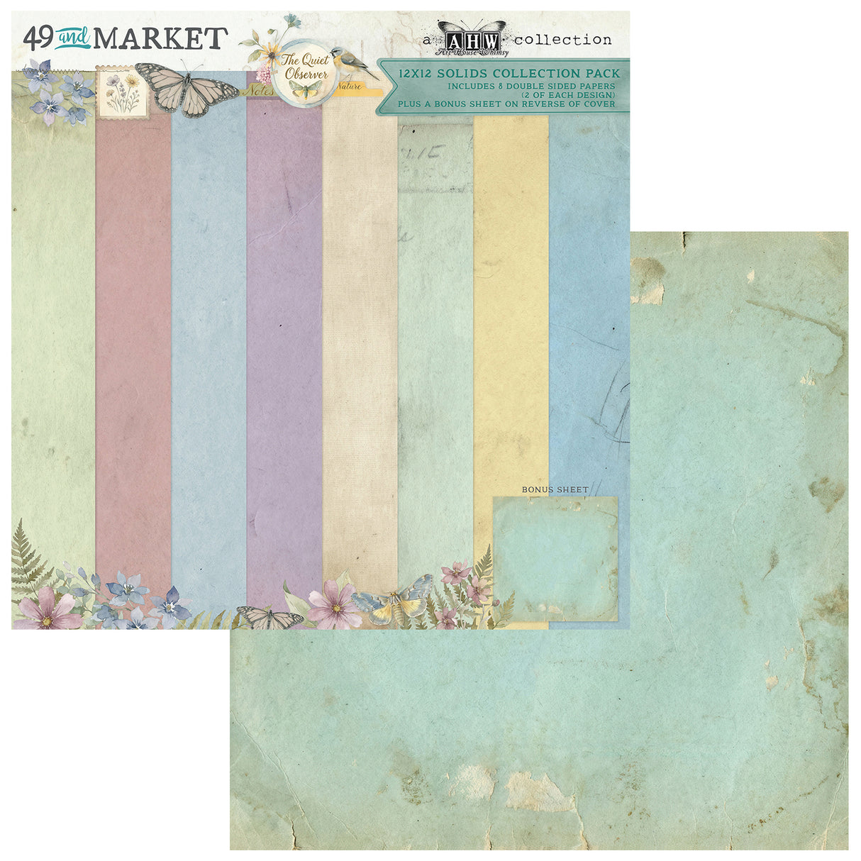 49 and Market The Quiet Observer 12x12 Solids Collection Pack - TQO-37036