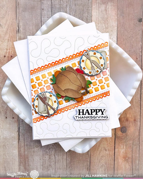 Waffle Flower Table Add-on Turkey Die