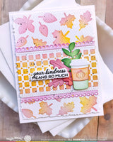 Waffle Flower Table Runner Pattern Stencil