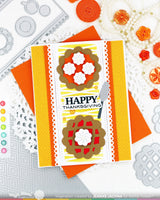 Waffle Flower Table Runner Pattern Stencil