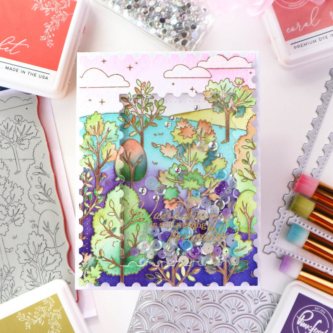 Pinkfresh Studio Rooted in Wonder stamp & Die Bundle