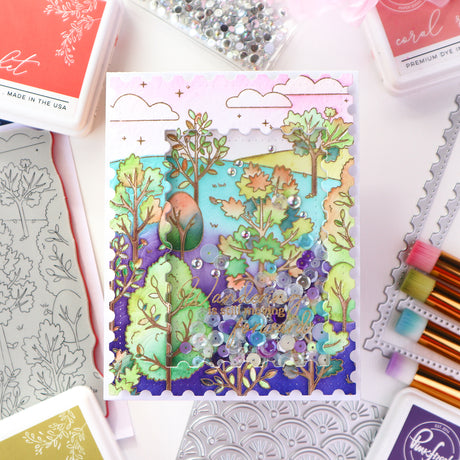 Pinkfresh Studio Rooted in Wonder stamp & Die Bundle