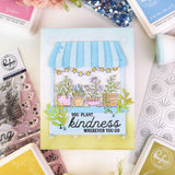 Pinkfresh Studio Flower Market stencil & Die Bundle