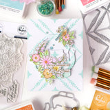 Pinkfresh Studio Steeped in Kindness stamp/die/ stencil/ press plate Bundle