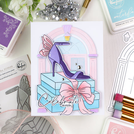 Pinkfresh Studio Step into Style Stamp, Die & Stencil Bundle