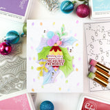 Pinkfresh Studio Christmas Lights stencil/ die Bundle