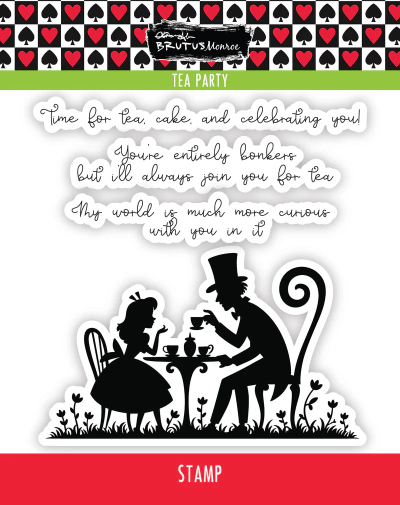 Brutus Monroe Tea Party 4x4 Stamp Set