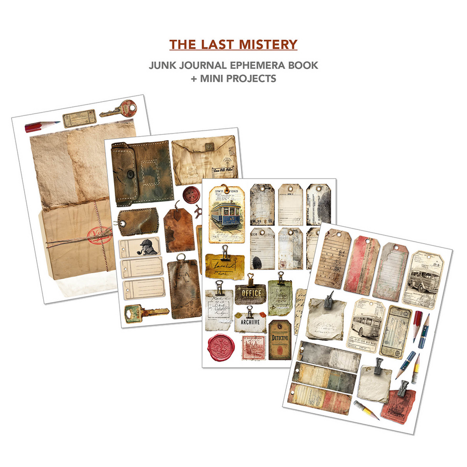 Ciao Bella The Last Mystery A4 Junk Journal Ephemera Book (32pcs) (CBB017)