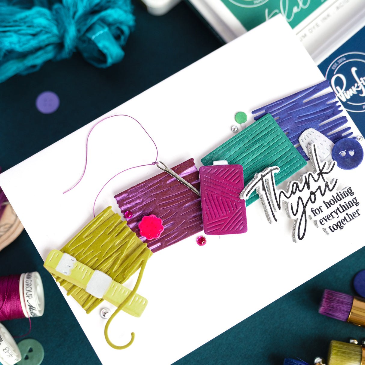 Pinkfresh Studio The Stitch Edit: Notion Story die / Stencil Bundle