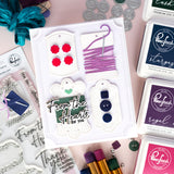 Pinkfresh Studio The Stitch Edit: Thread Spool Floral die / Stamp / stencil Bundle