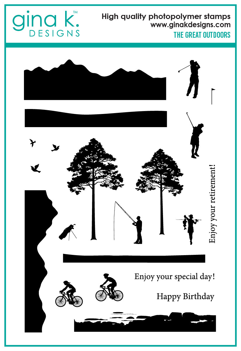 Gina K Designs STAMPS- The Great Outdoors