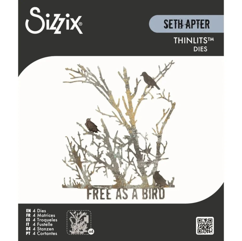 Sizzix Thinlits Die Set Free Bird (4pcs) by Seth Apter - 667213