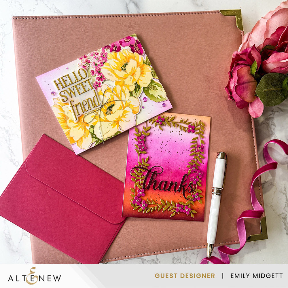 Altenew 9x12 Three-Ring Card Album - Rouge - Complete Bundle (Rouge + Pocket Pages) - ALT11681BN2