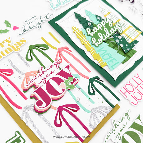 Concord & 9th Tidings of Joy Stamp Set (4 x 8) & Die Bundle