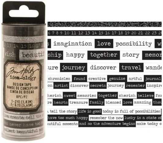 Idea-ology Tim Holtz Design Tape Chatter (8yards) (TH93360)