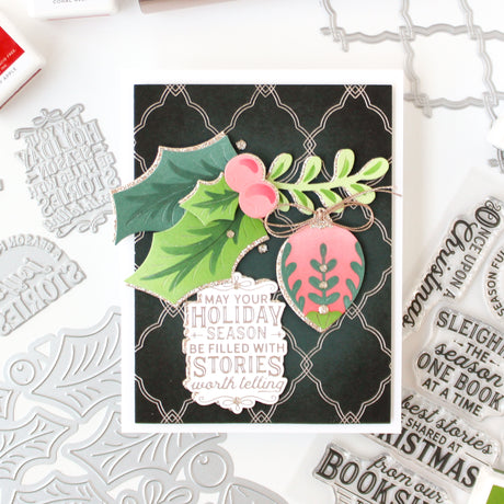 Pinkfresh Studio Timeless Tidings stencil/ Die Bundle