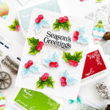 Pinkfresh Studio Timeless Tidings stencil/ Die Bundle