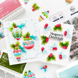 Pinkfresh Studio Timeless Tidings stencil/ Die Bundle