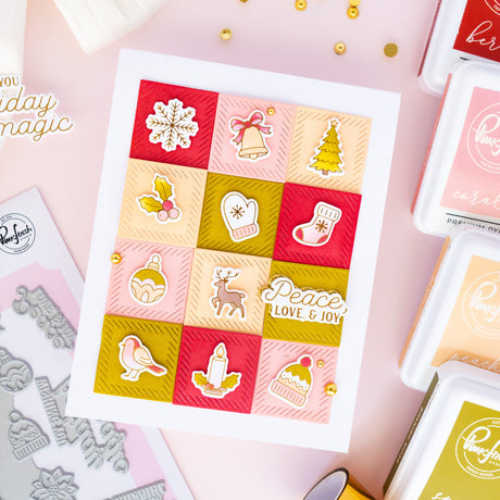Pinkfresh Studio Tiny Tidings press plate