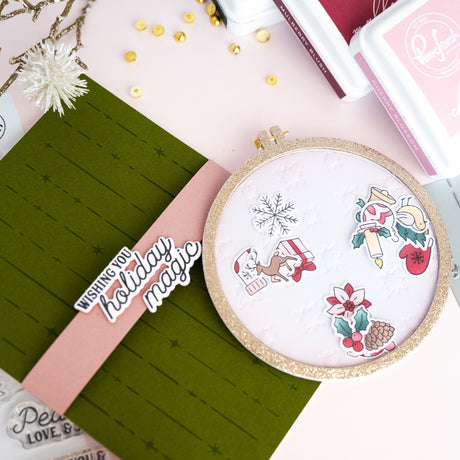 Pinkfresh Studio Celestial Quilt coverplate die
