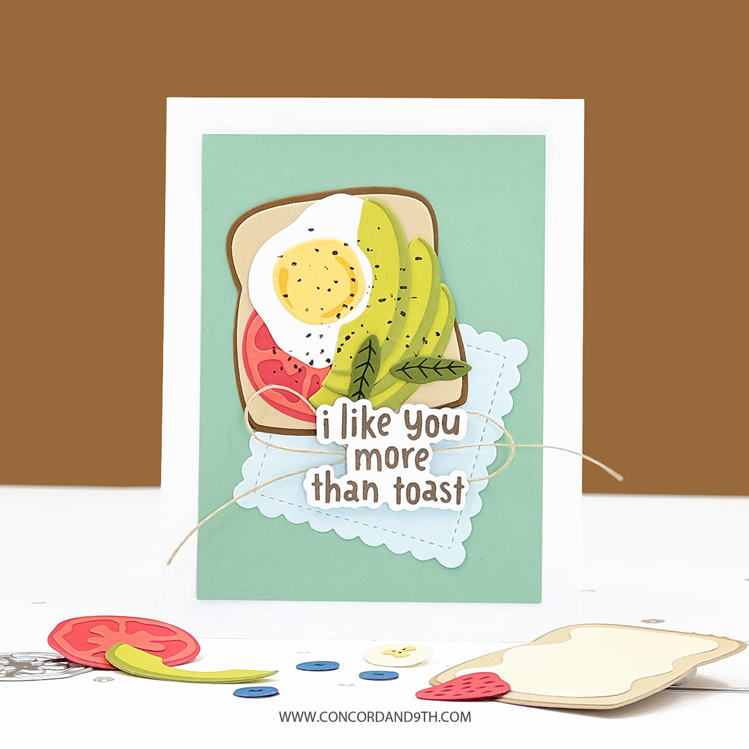 Concord & 9th Toast Time Stamp Set (4" x 6") & Die Bundle
