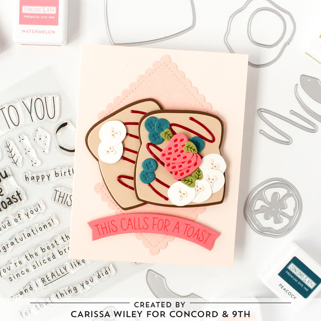 Concord & 9th Toast Time Stamp Set (4" x 6") & Die Bundle