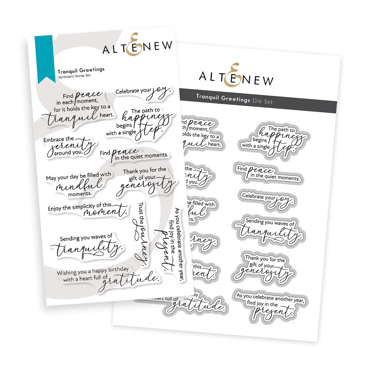 Altenew Tranquil Greetings - Complete Bundle