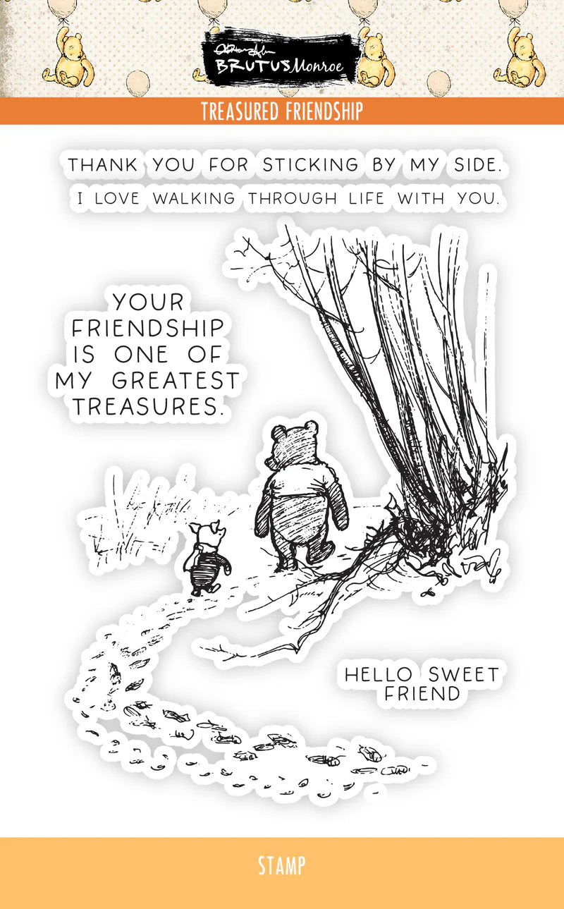 Brutus Monroe Treasured Friendship 4x6 Stamp