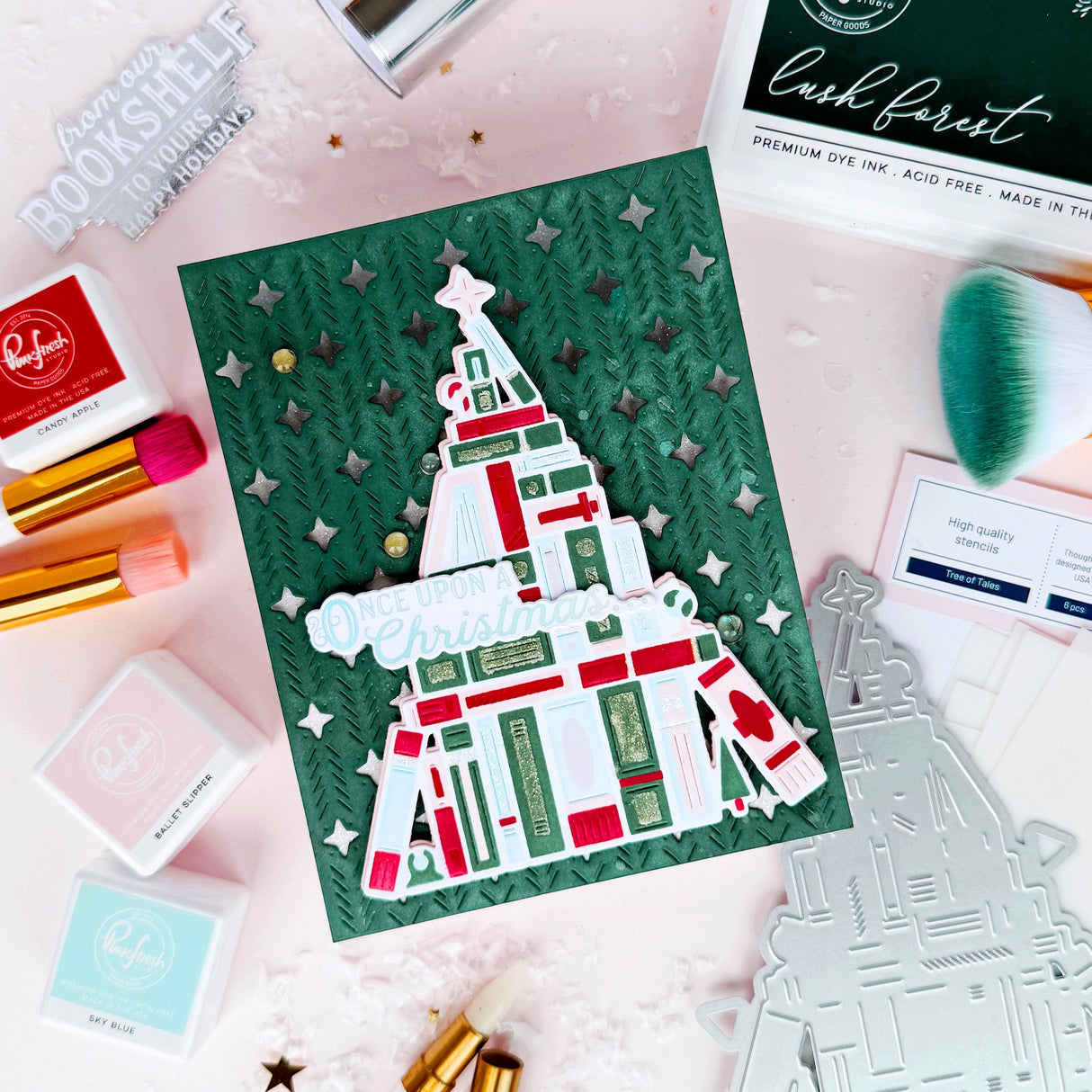 Pinkfresh Studio Once Upon a Holiday press plate