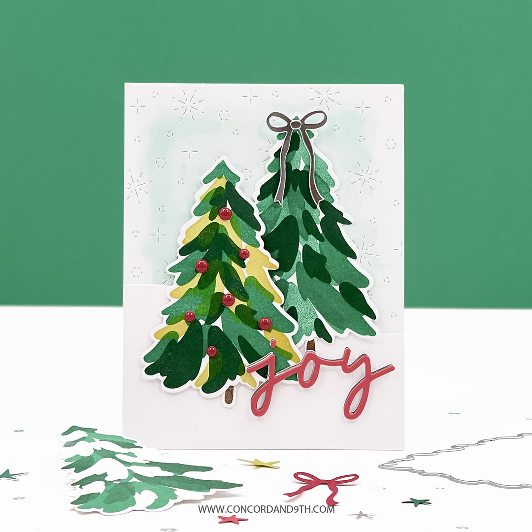 Concord & 9th Triple-step Evergreen Stamp and Die Bundle