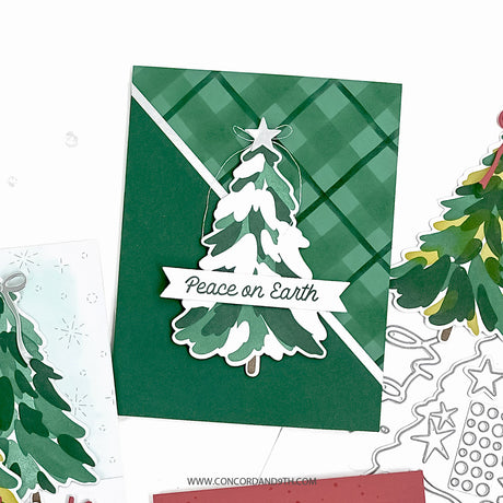 Concord & 9th Triple-step Evergreen Stamp and Die Bundle