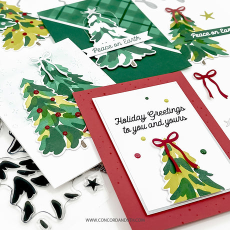 Concord & 9th Triple-step Evergreen Stamp and Die Bundle