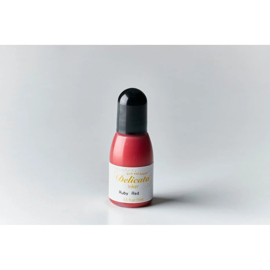 Tsukineko Delicata Pigment Inker Ruby Red 15ml (RC-000-325)