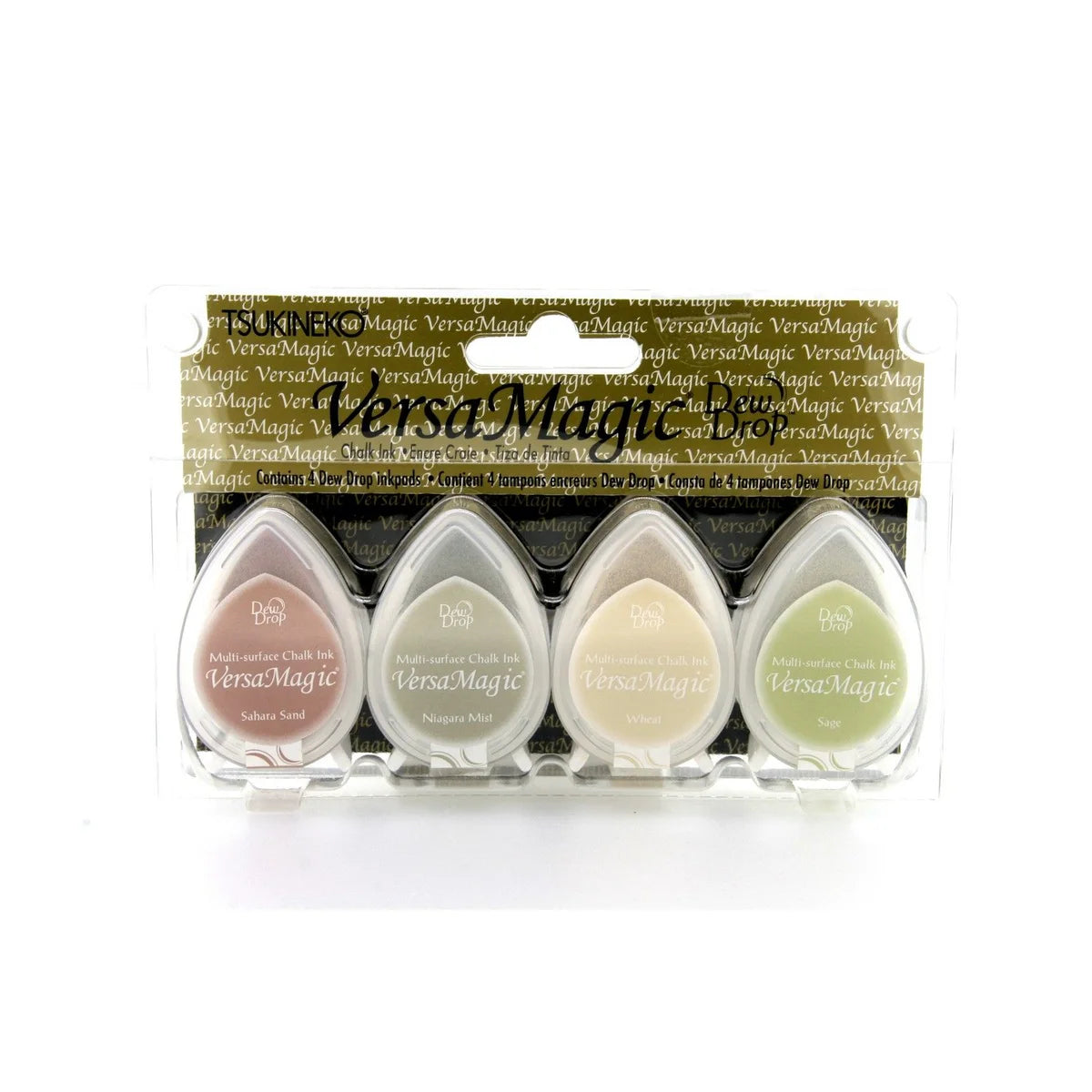 Tsukineko VersaMagic Dew Drop Ink Pad Four Corners 4pcs