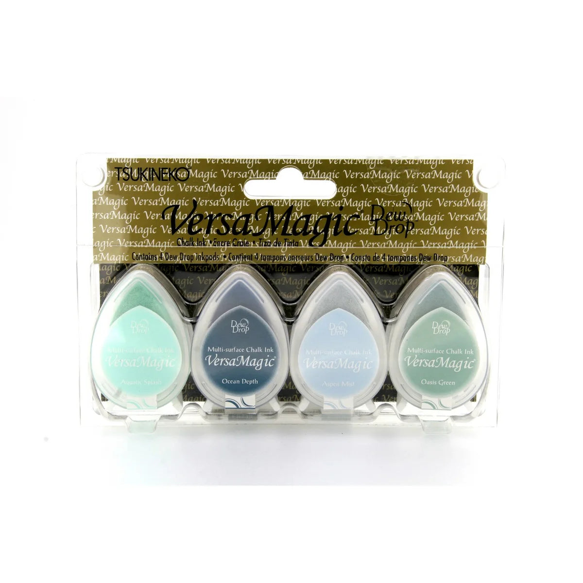 Tsukineko VersaMagic Dew Drop Ink Pad Seashore 4pcs