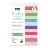 Katy Sue Designs Twin Tones - Dusty Hues Printed Mat & Layer Cardstock, 24 sheets