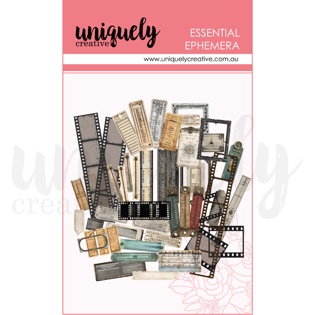 Uniquely Creative Acetate Rustic Ephemera