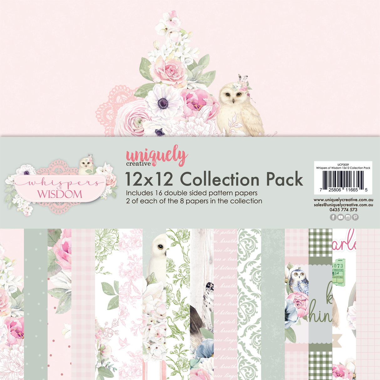 Uniquely Creative Whispers of Wisdom 12 x 12 Collection Pack