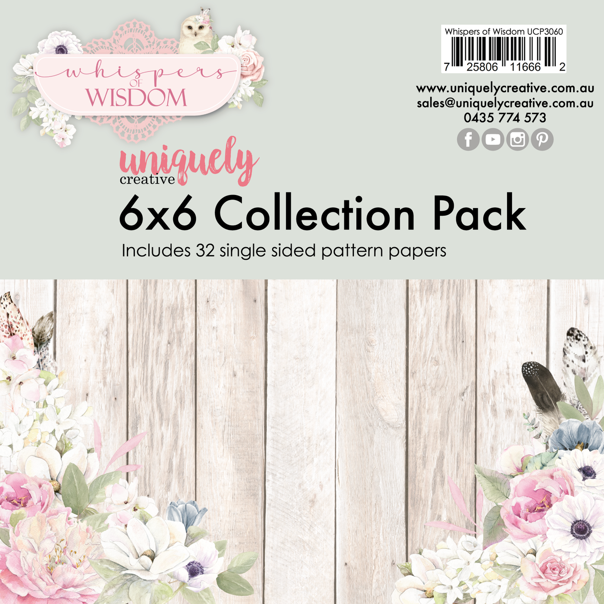 Uniquely Creative Whispers of Wisdom 6 x 6 Collection Pack