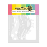 Waffle Flower Under the Sea Background Stencil (422425)